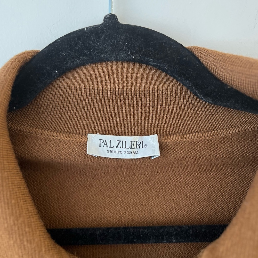 PAL ZILERI Pure New Wool Polo Sweater Top - Picture 4 of 15
